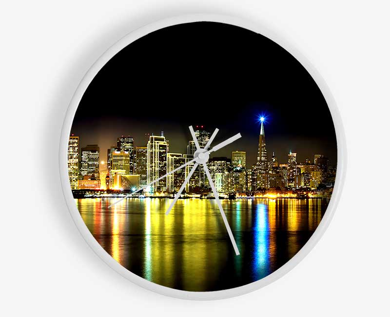 San Francisco Skyline Clock - Wallart-Direct UK