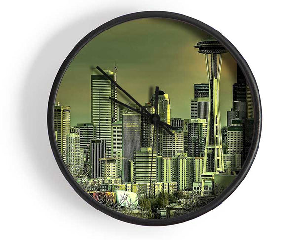 Seattle Tower Clock - Wallart-Direct UK