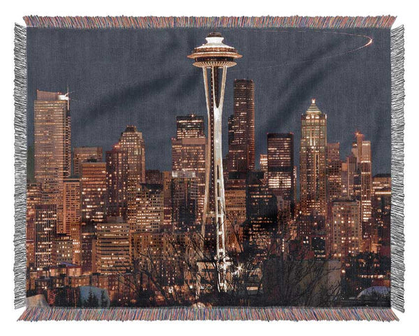 Seattle Washington Woven Blanket