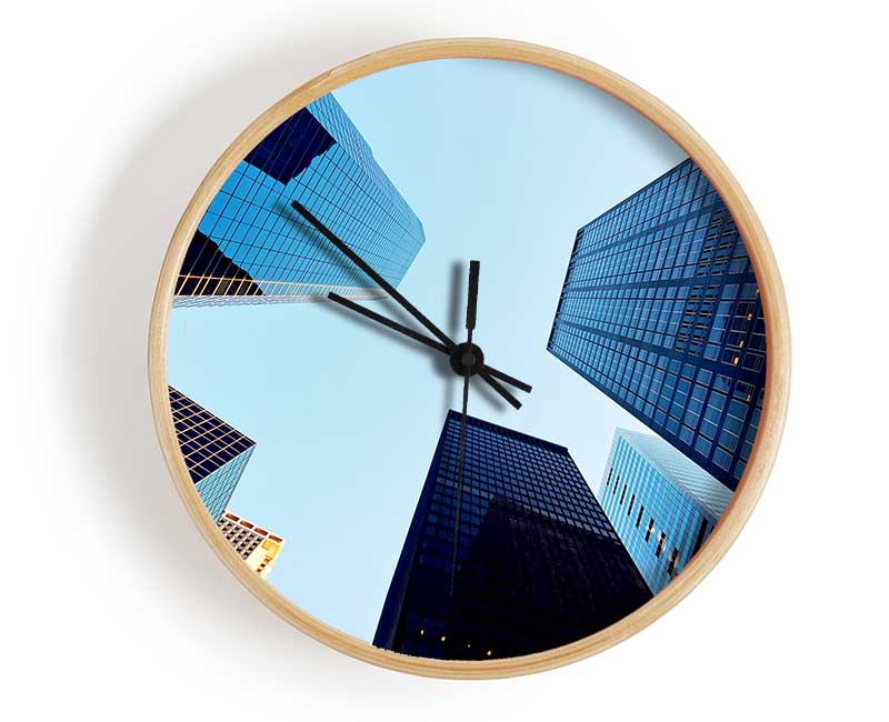 Skyscraper Skies Clock - Wallart-Direct UK