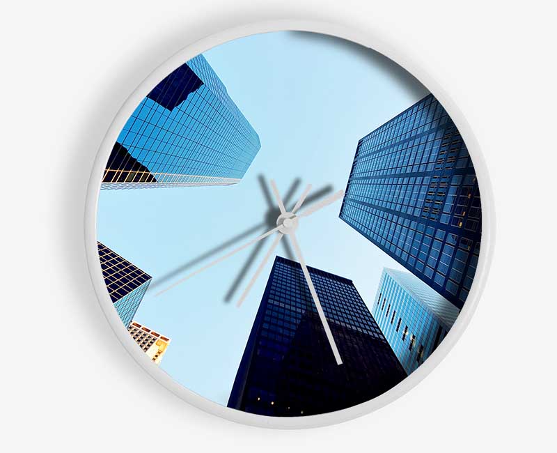 Skyscraper Skies Clock - Wallart-Direct UK