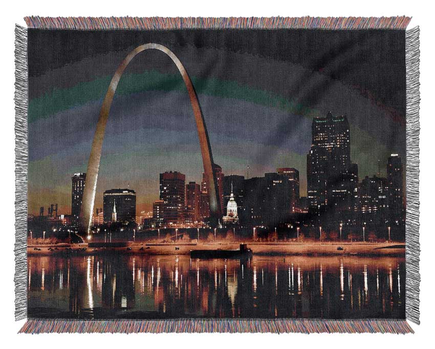 St Louis Missouri Woven Blanket