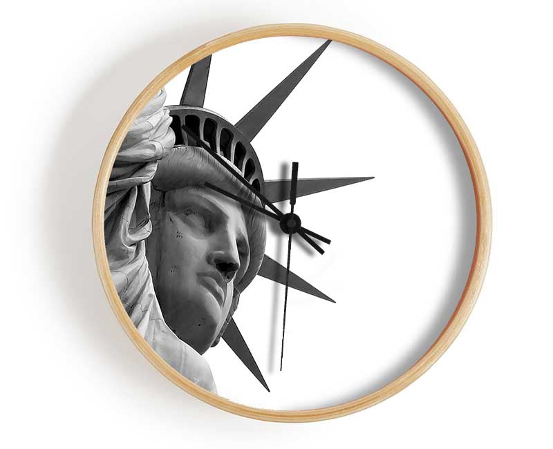 Statue Of Liberty Close-up Clock - Wallart-Direct UK