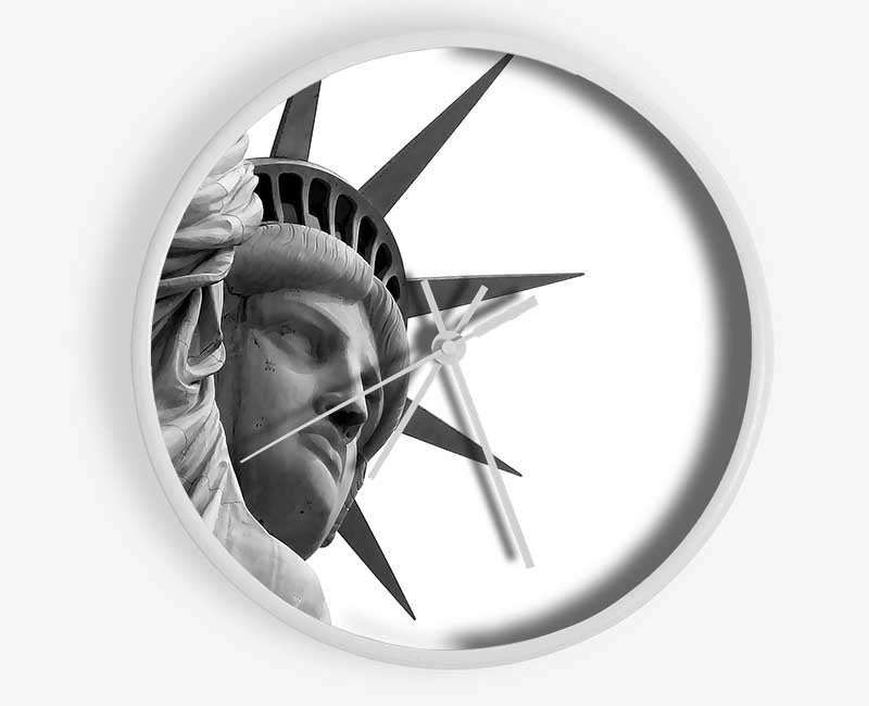 Statue Of Liberty Close-up Clock - Wallart-Direct UK