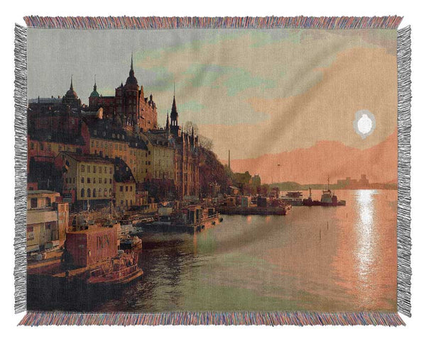 Stockholm Sweden Woven Blanket