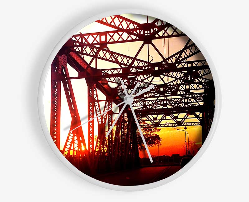 Street Bridge Clock - Wallart-Direct UK