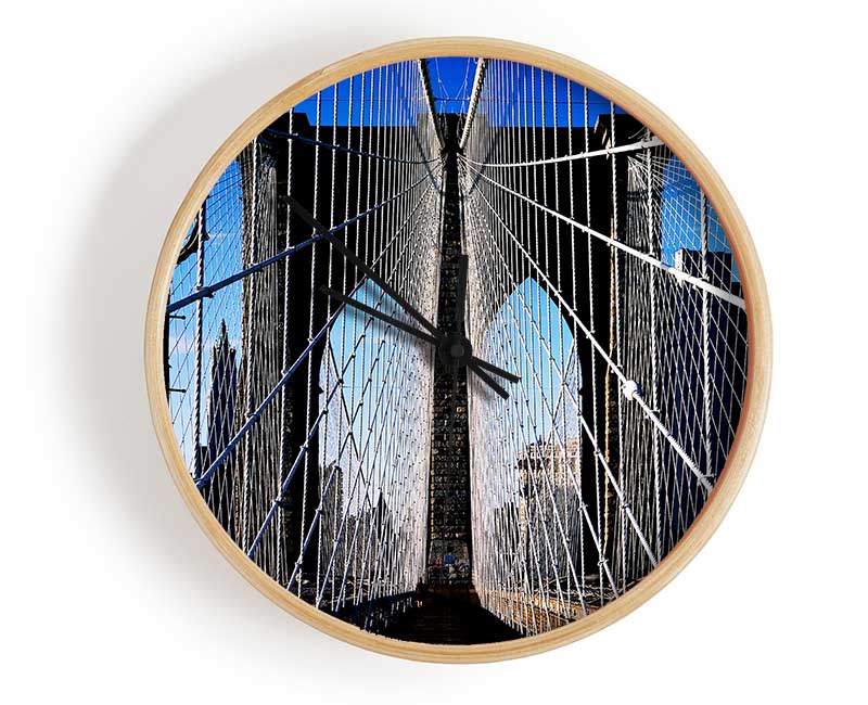 Structure Of Brooklyn Bridge Clock - Wallart-Direct UK