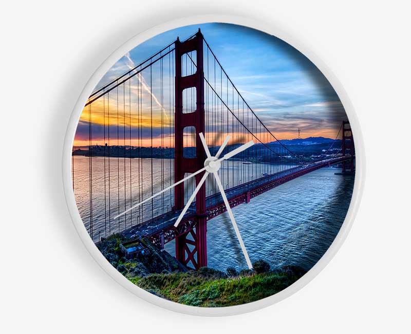 Sunrise At San Francisco Clock - Wallart-Direct UK