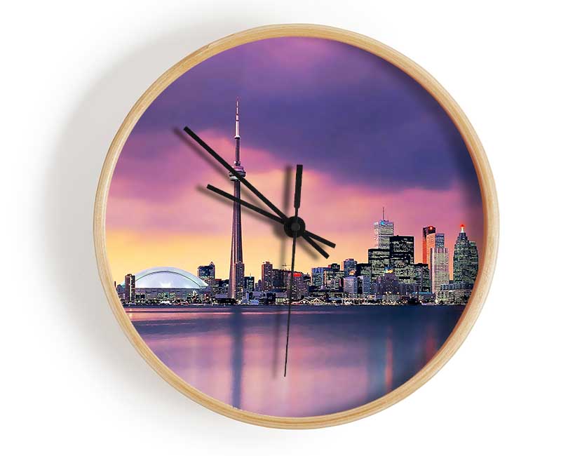 Surreal City Waters Clock - Wallart-Direct UK