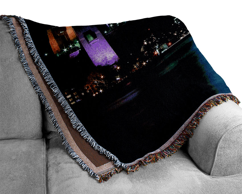 Sydney Harbour Bridge Blue Light Woven Blanket