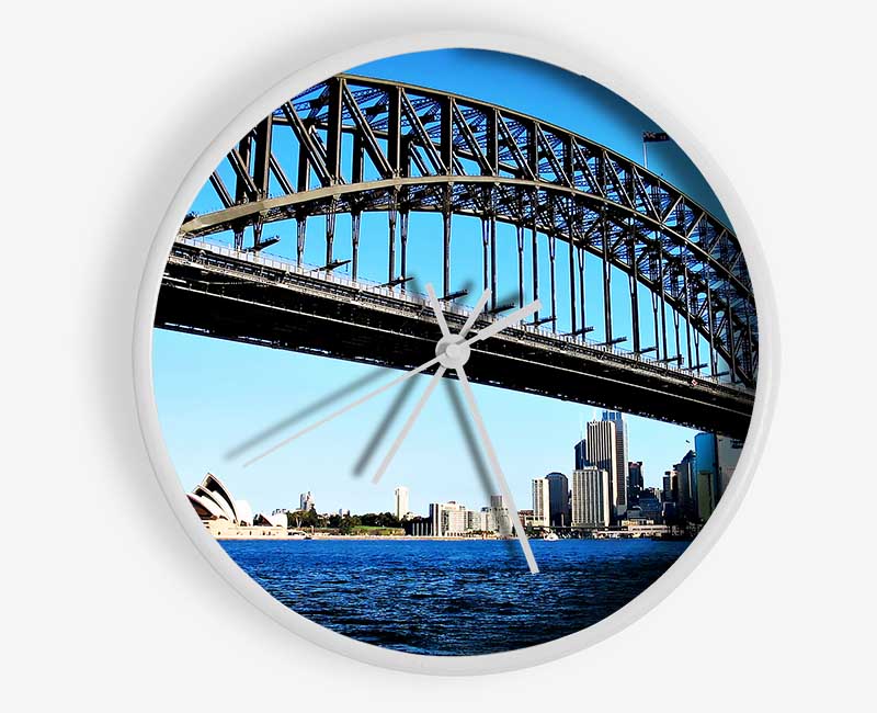 Sydney Harbour Bridge Day Time Clock - Wallart-Direct UK