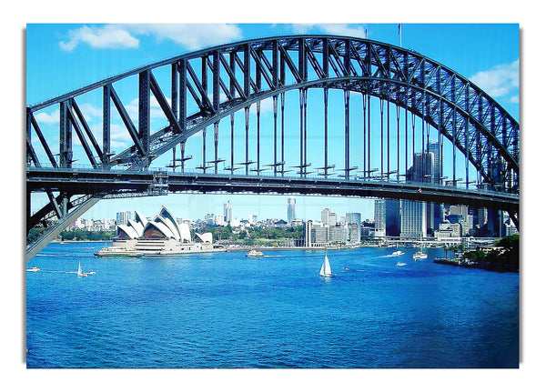 Sydney Harbour Bridge Opera House View Colour