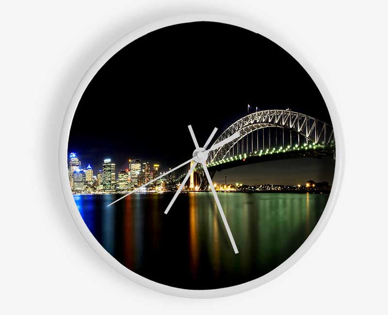 Sydney Harbour Bridge Opera House Clock - Wallart-Direct UK