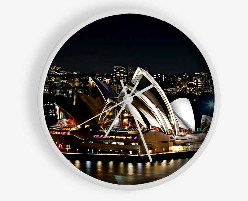 Sydney Opera House Lights Clock - Wallart-Direct UK