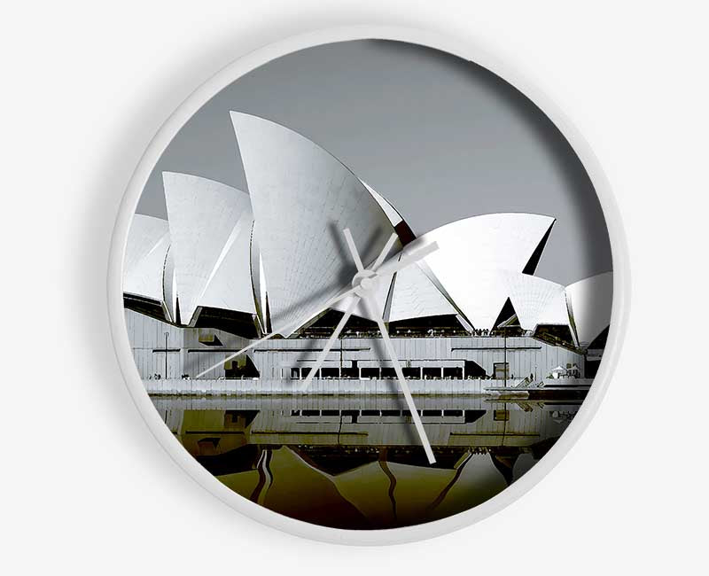 Sydney Opera House Green Harbour Clock - Wallart-Direct UK