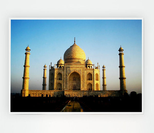 Tarj Mahal Wonder Print Poster Wall Art