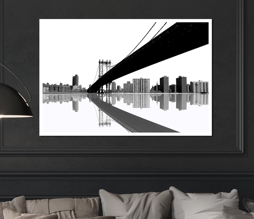 The Bridge To New York Print Poster Wall Art