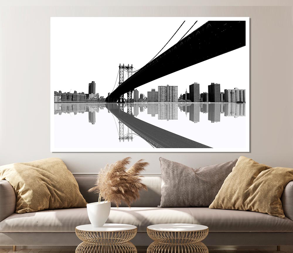 The Bridge To New York Print Poster Wall Art