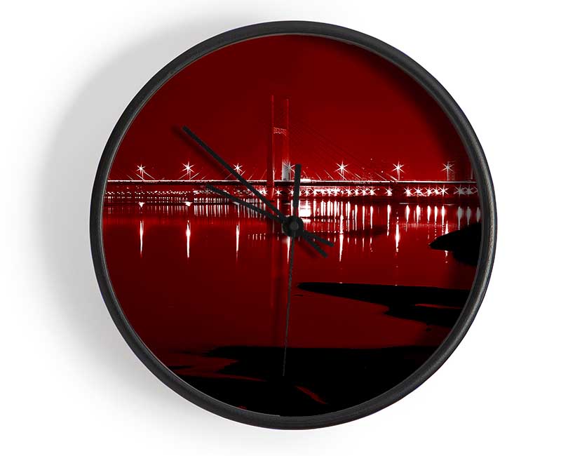 The City Just Beyond The Waters Clock - Wallart-Direct UK