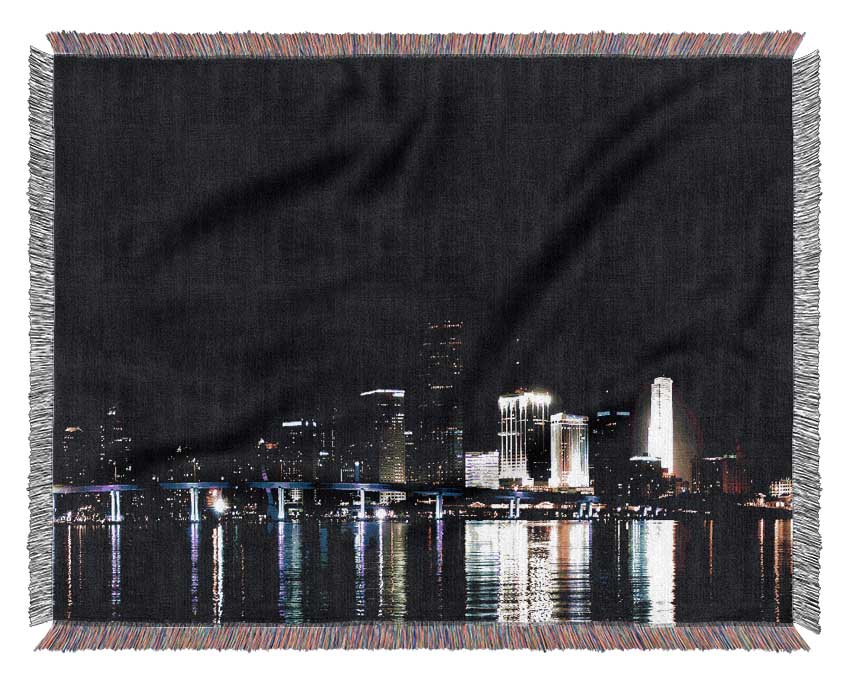 The City Of Lights Woven Blanket