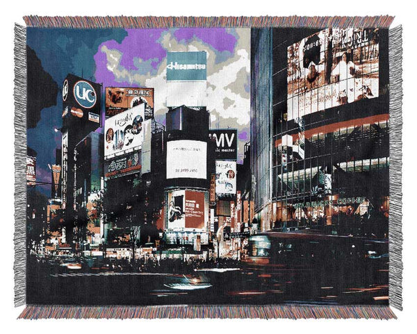 The Energy Of New York City Woven Blanket