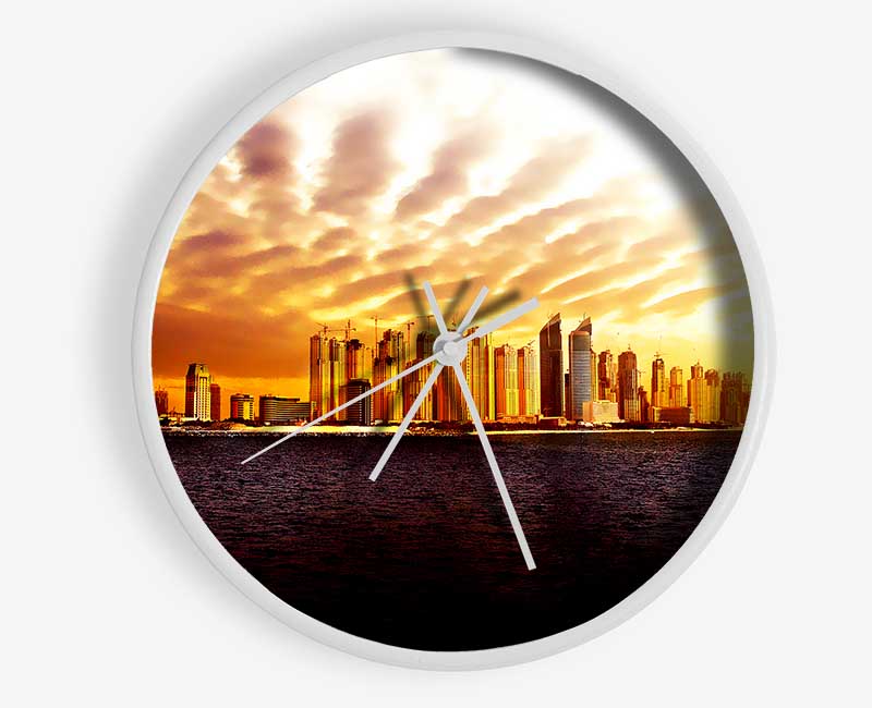 The Golden City Clock - Wallart-Direct UK