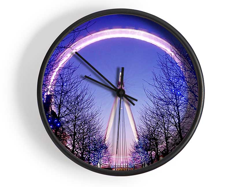 The London Eye At Dusk Clock - Wallart-Direct UK