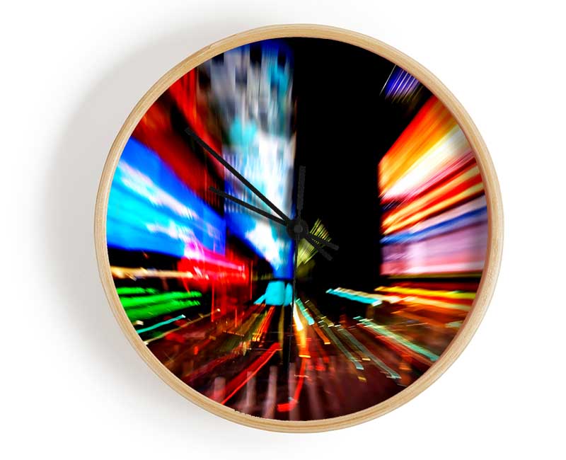 Tokyo City Lights Clock - Wallart-Direct UK