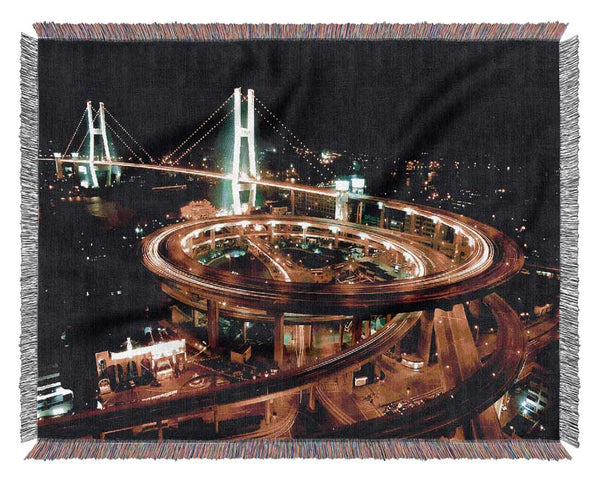 Tokyo Highway Woven Blanket