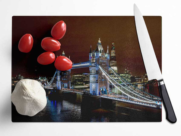 Tower Bridge From Guoman Hotel Glass Chopping Board