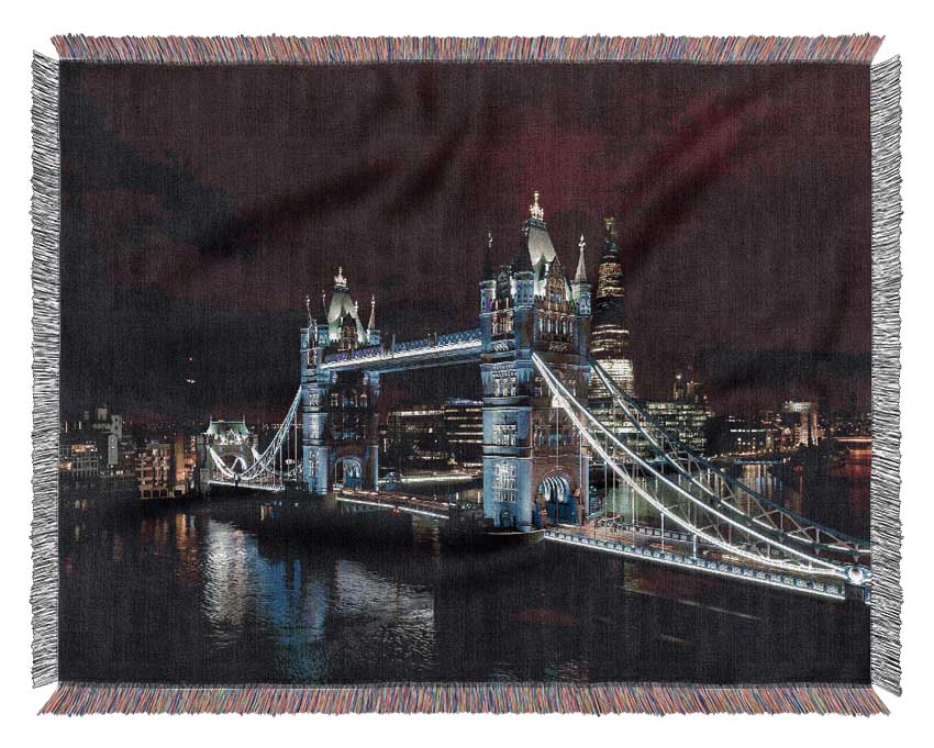 Tower Bridge From Guoman Hotel Woven Blanket