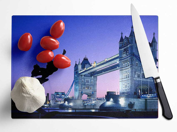 Tower Bridge London Uk Glass Chopping Board