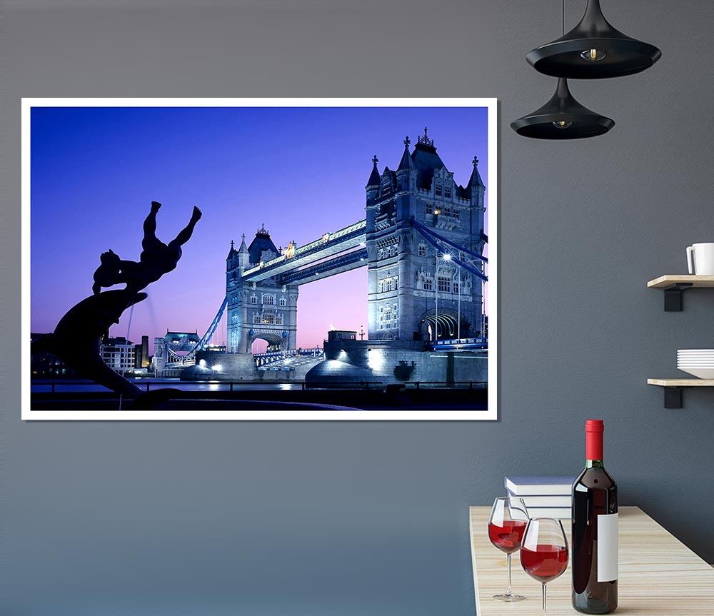 Tower Bridge London Uk Print Poster Wall Art