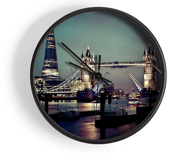 Tower Bridge Of London Clock - Wallart-Direct UK