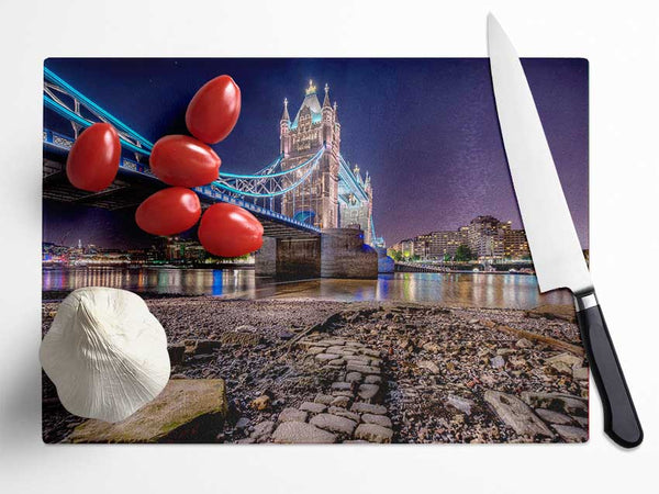 Tower Bridge Waters Glass Chopping Board