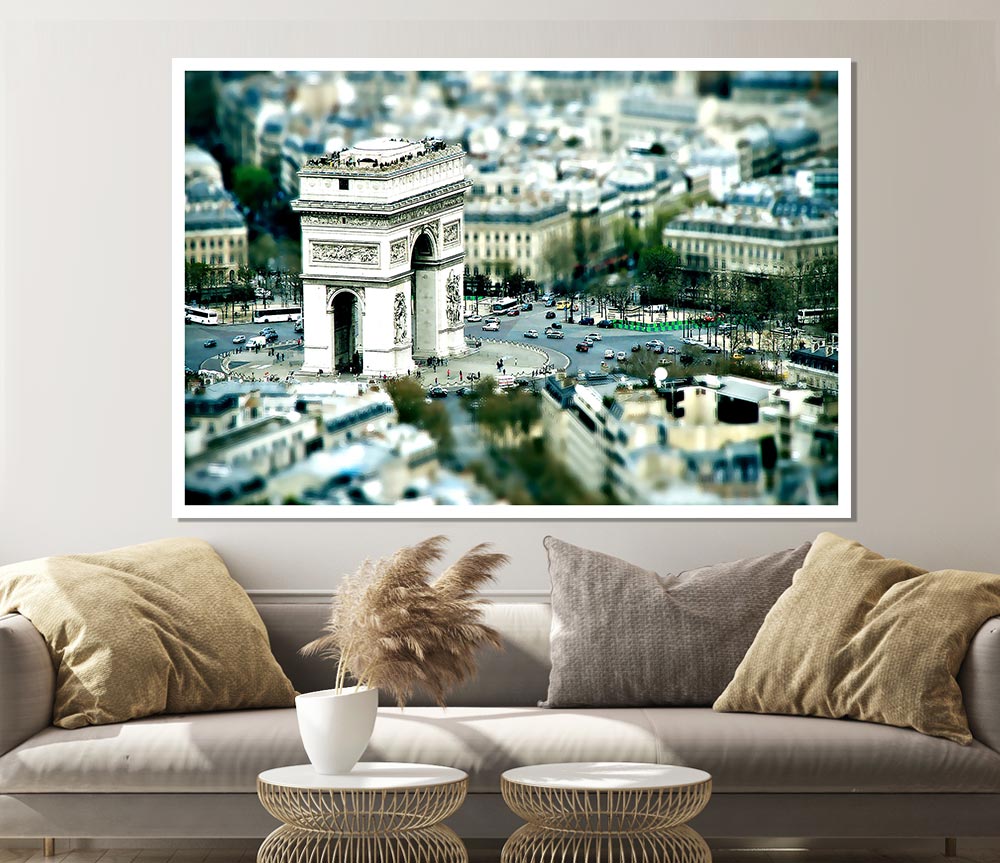 Triumphal Arch Paris Print Poster Wall Art