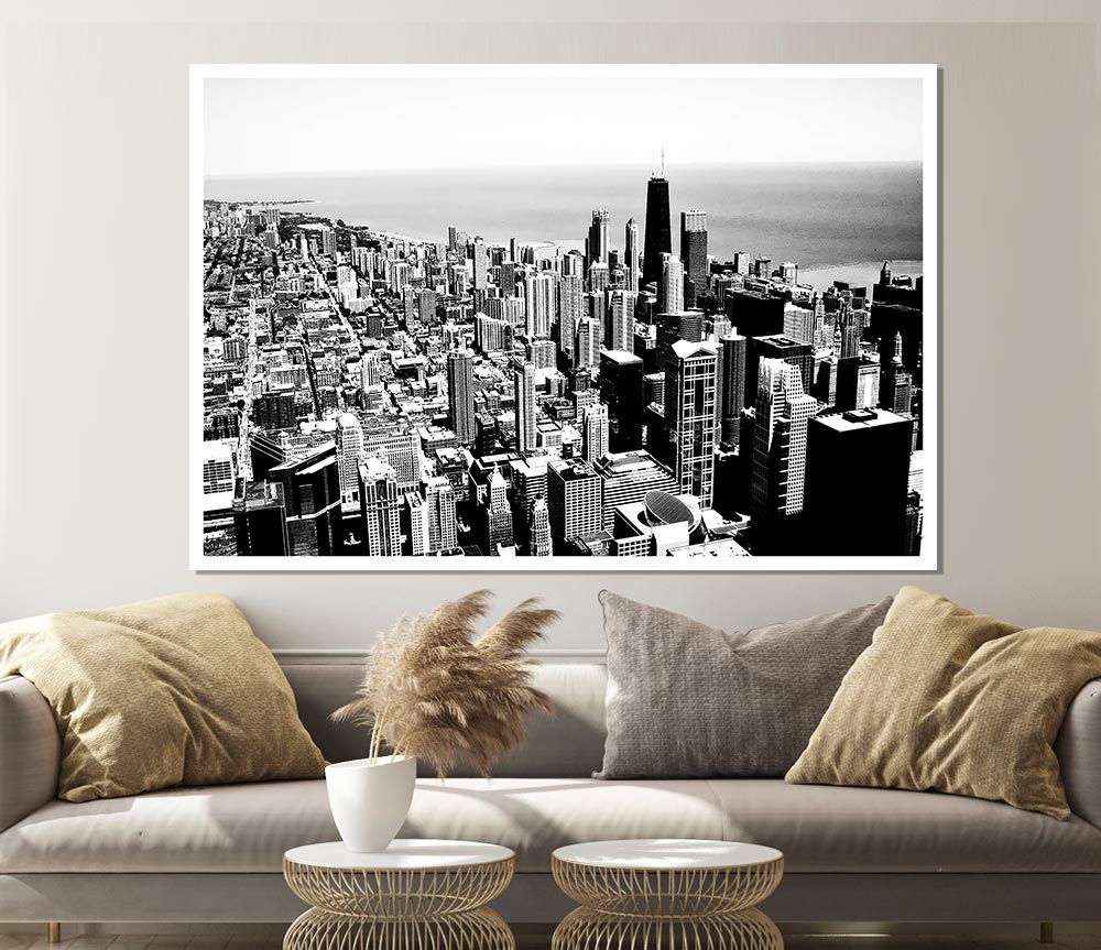 View Over Manhattan Print Poster Wall Art