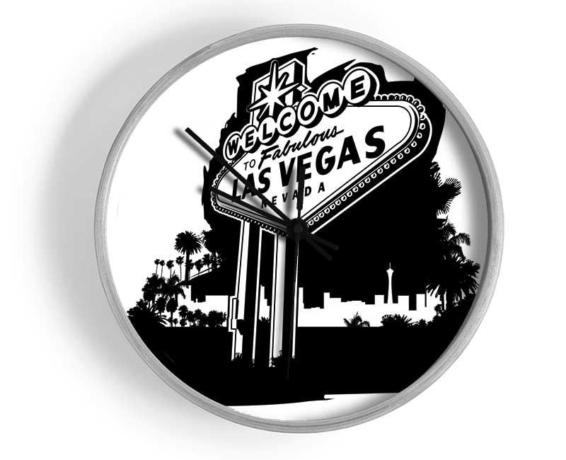 Welcome To Fabulous Las Vegas Clock - Wallart-Direct UK