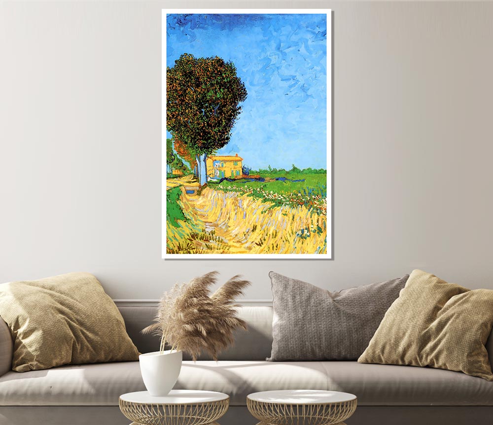 Van Gogh A Lane Near Arles Print Poster Wall Art