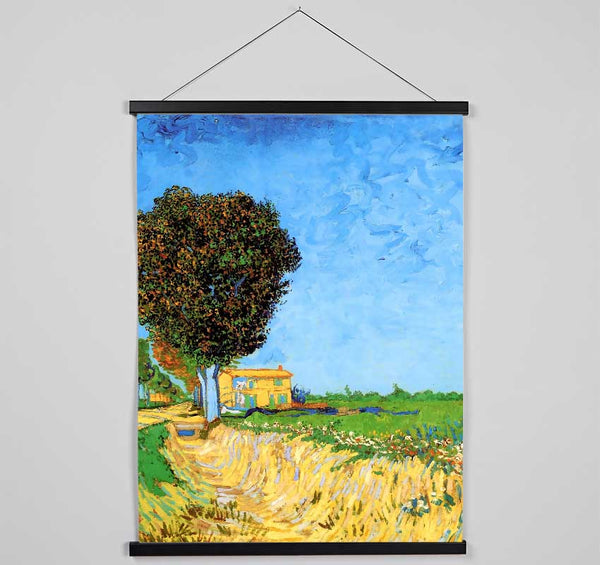 Van Gogh A Lane Near Arles Hanging Poster - Wallart-Direct UK