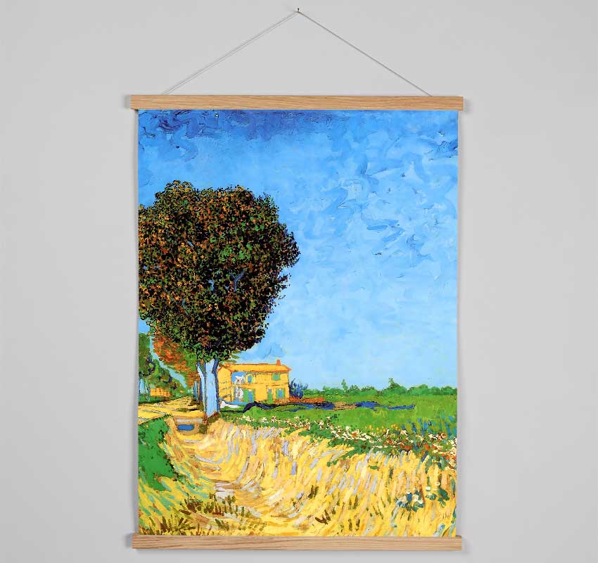 Van Gogh A Lane Near Arles Hanging Poster - Wallart-Direct UK