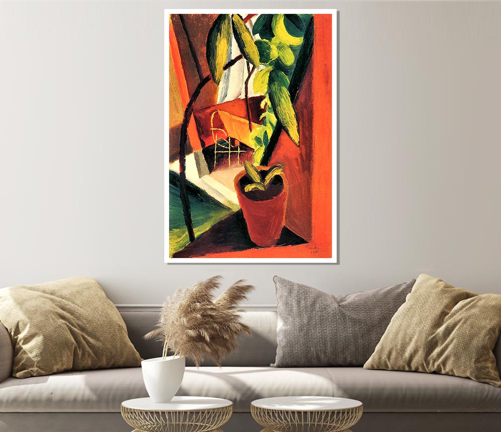 August Macke A Look Into The Summerhouse Print Poster Wall Art