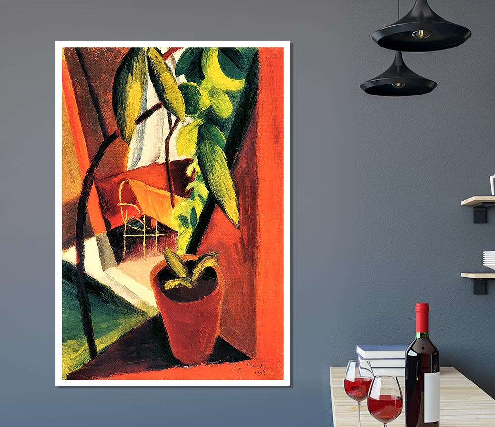 August Macke A Look Into The Summerhouse Print Poster Wall Art