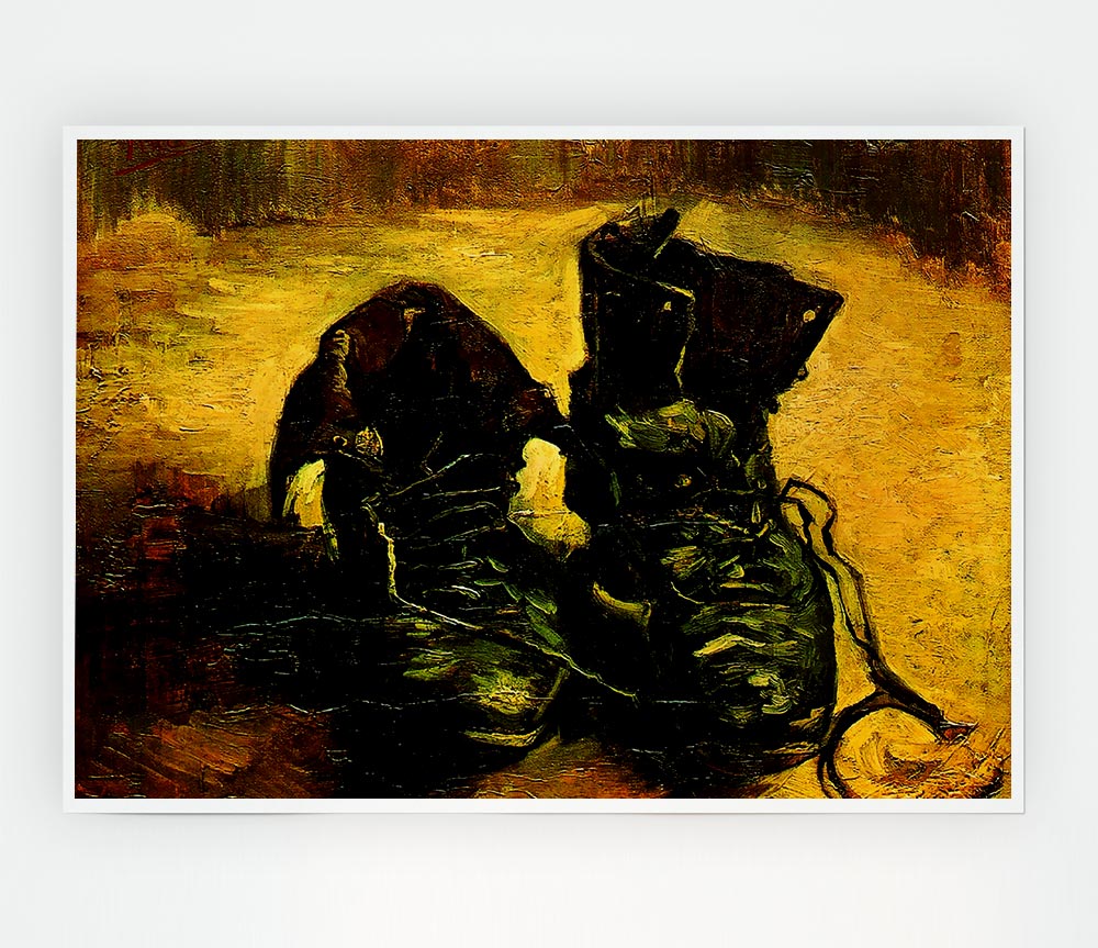 Van Gogh A Pair Of Shoes Print Poster Wall Art