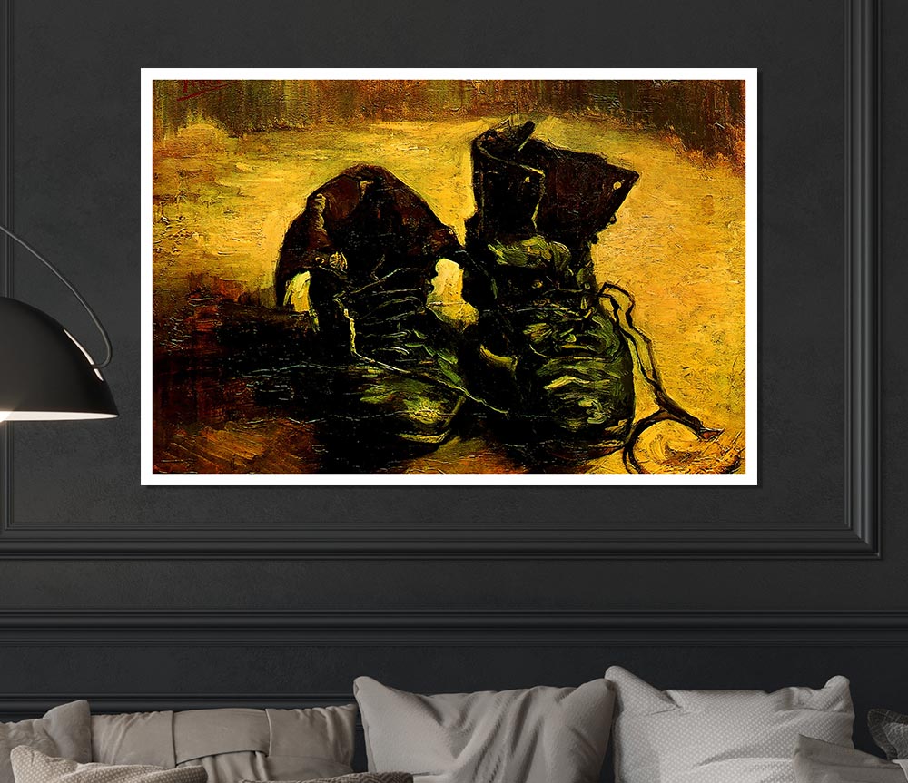 Van Gogh A Pair Of Shoes Print Poster Wall Art