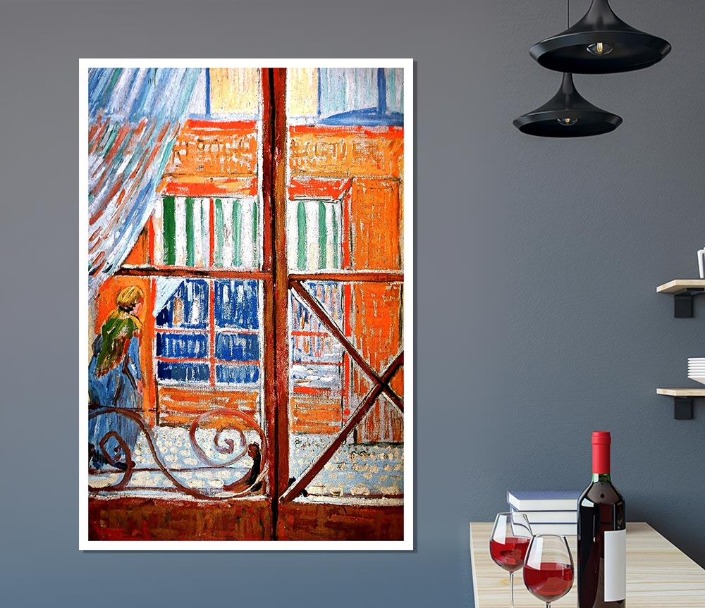 Van Gogh A Pork Butchers Shop Seen From A Window Print Poster Wall Art