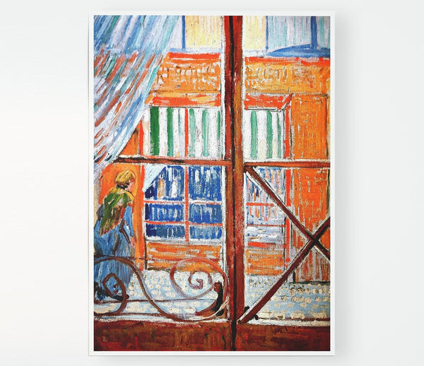 Van Gogh A Pork Butchers Shop Seen From A Window Print Poster Wall Art