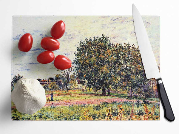 Sisley A Worker In The Field Glass Chopping Board