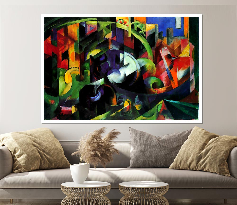 Franz Marc Abstract With Cattle Print Poster Wall Art