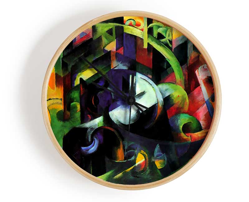 Franz Marc Abstract With Cattle Clock - Wallart-Direct UK